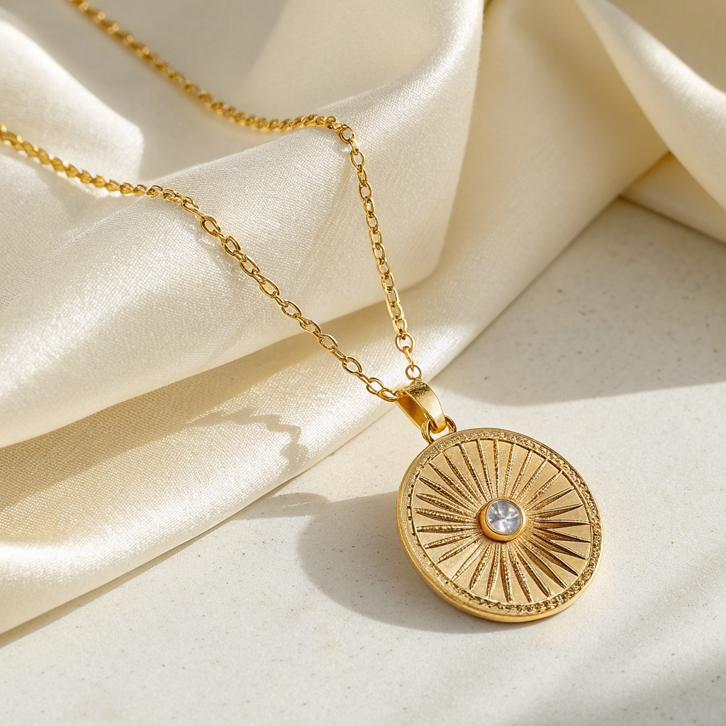 sun pendant necklace - Gradwandrung