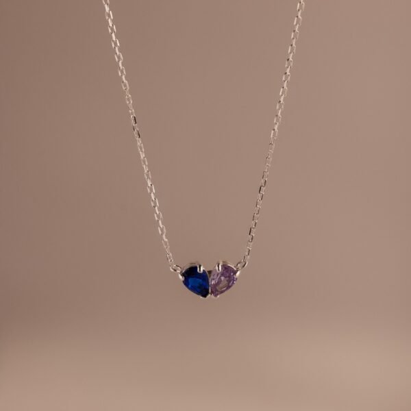 Toi et Moi Teardrop Heart Necklace - Gradwandrung