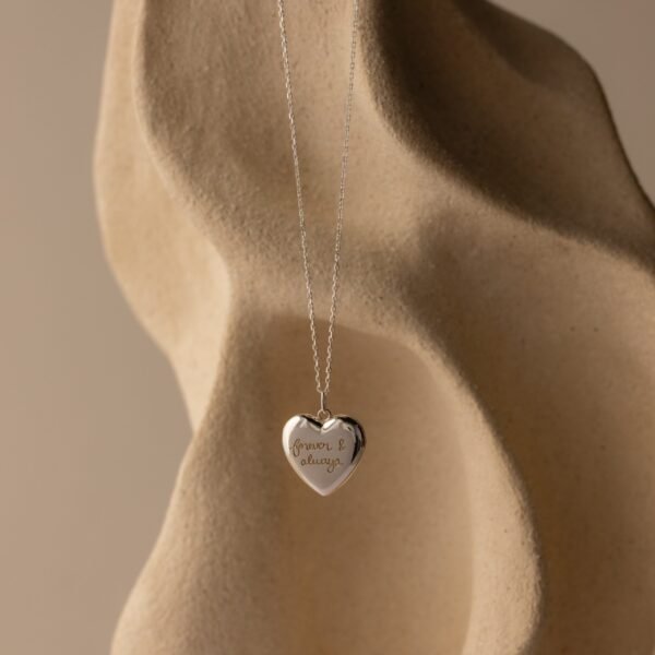 Handwriting Heart Locket Necklace - Gradwandrung