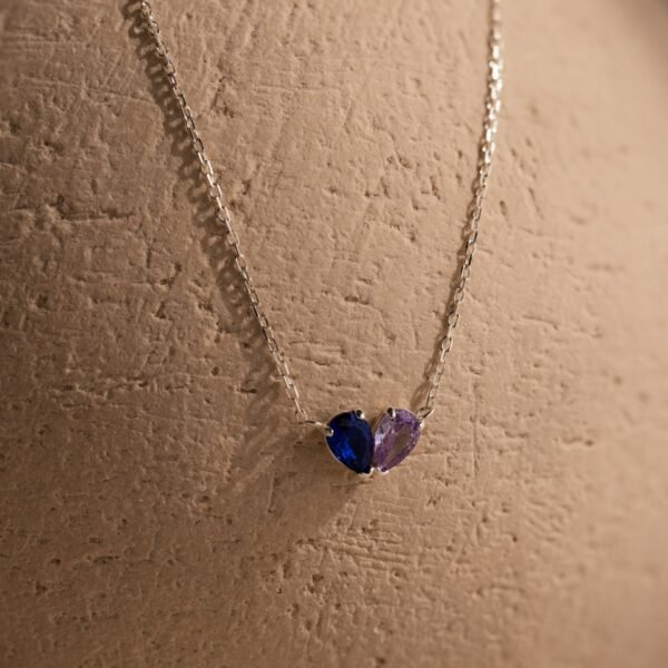 Toi et Moi Teardrop Heart Necklace - Gradwandrung