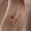 Ombre Birthstone Blossom Necklace - Gradwandrung