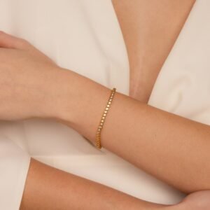 Crystal Bezel Tennis Bracelet - Gradwandrung