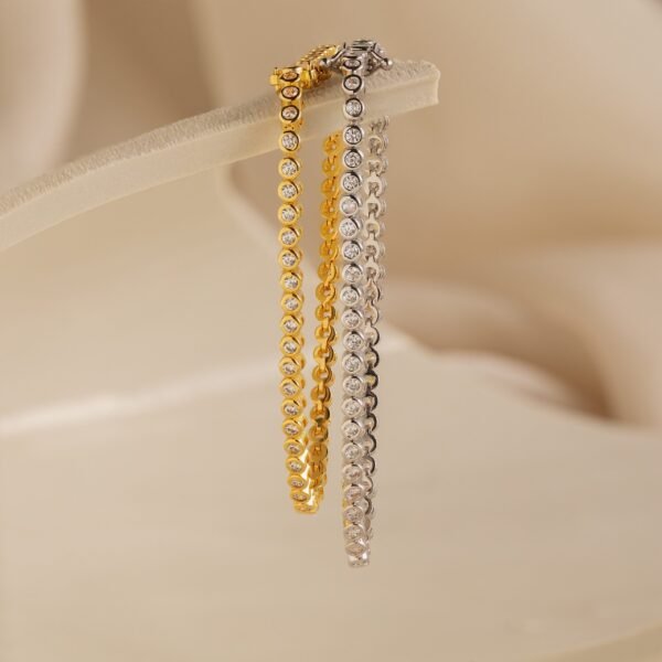 gradwandrung-crystal-bezel-tennis-bracelet-5 Crystal Bezel Tennis Bracelet - Gradwandrung