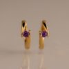 Floating Birthstone Huggie Hoops - Gradwandrung