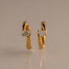 Floating Birthstone Huggie Hoops - Gradwandrung