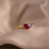 Toi et Moi Teardrop Heart Ring - Gradwandrung